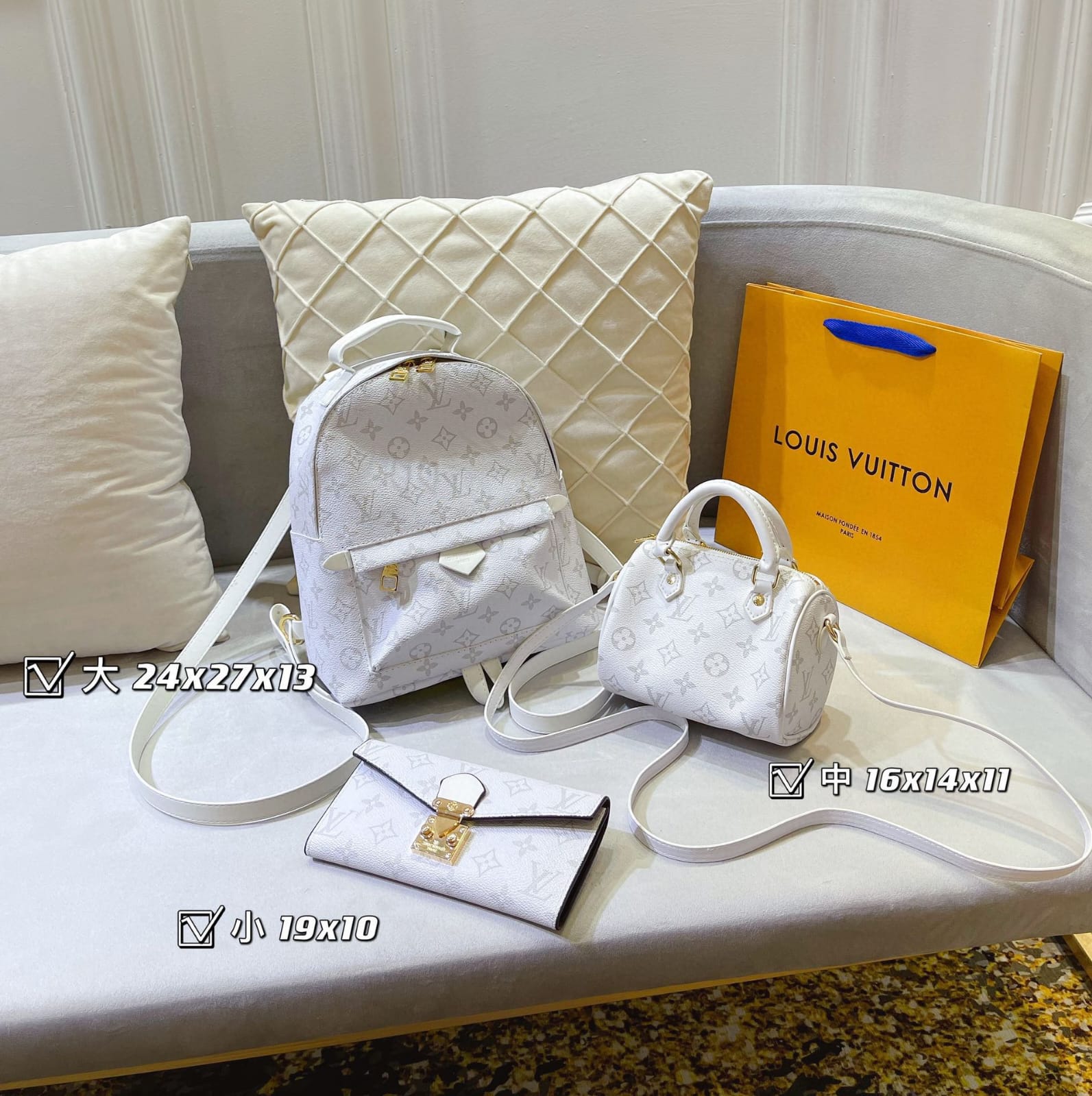 Louis Vuitton Palm Springs Pm Backpack sets