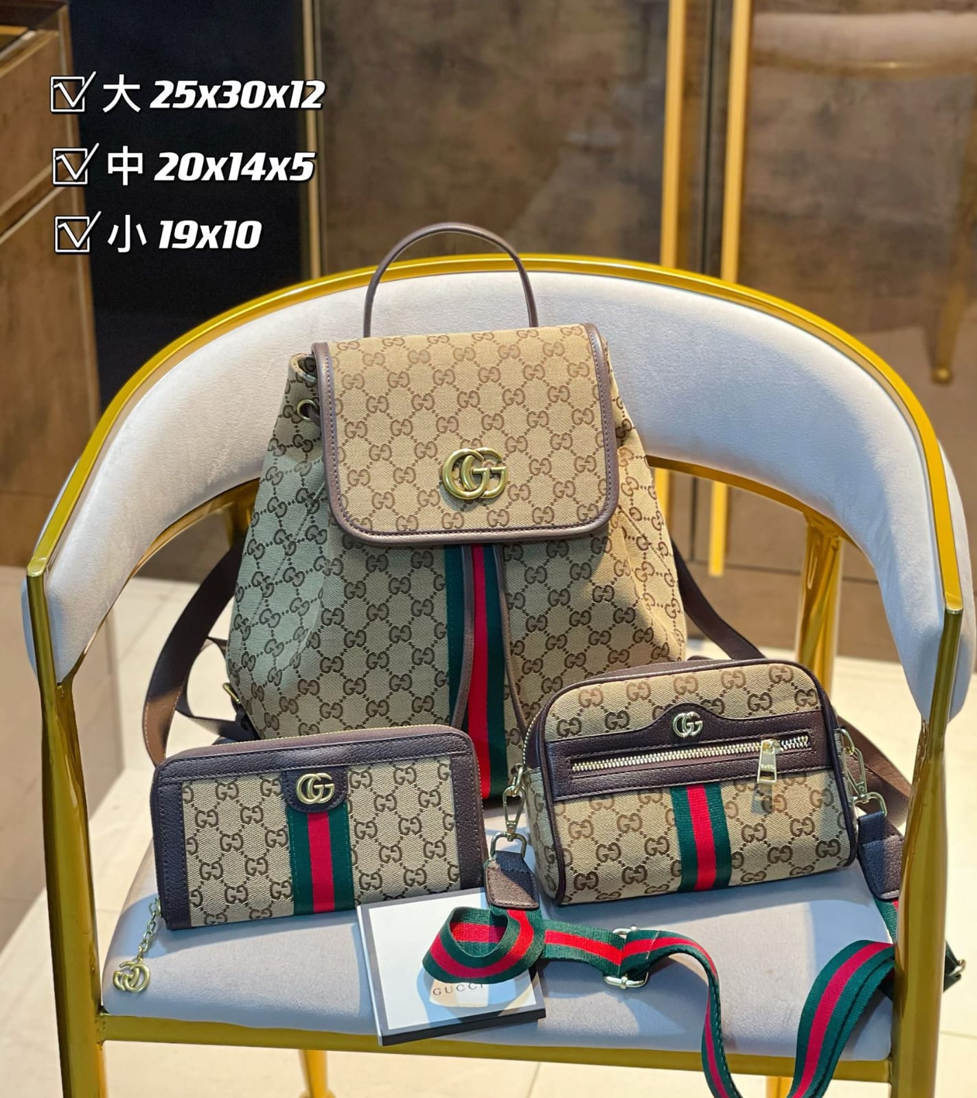 Copy of Gucci Handbag Backpack Sets