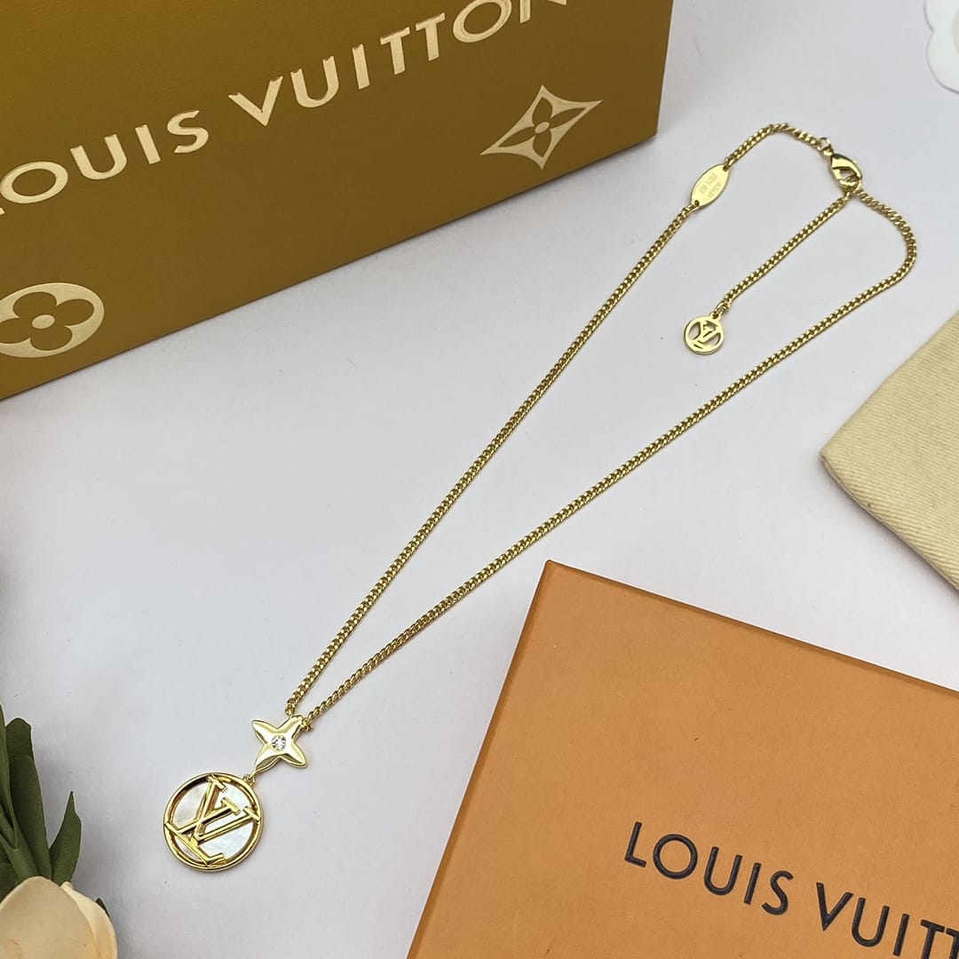 Louis Vuitton Earrings and necklace