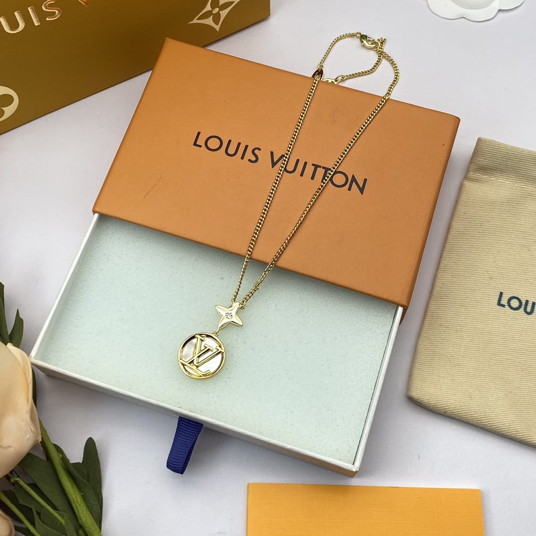 Louis Vuitton Earrings and necklace