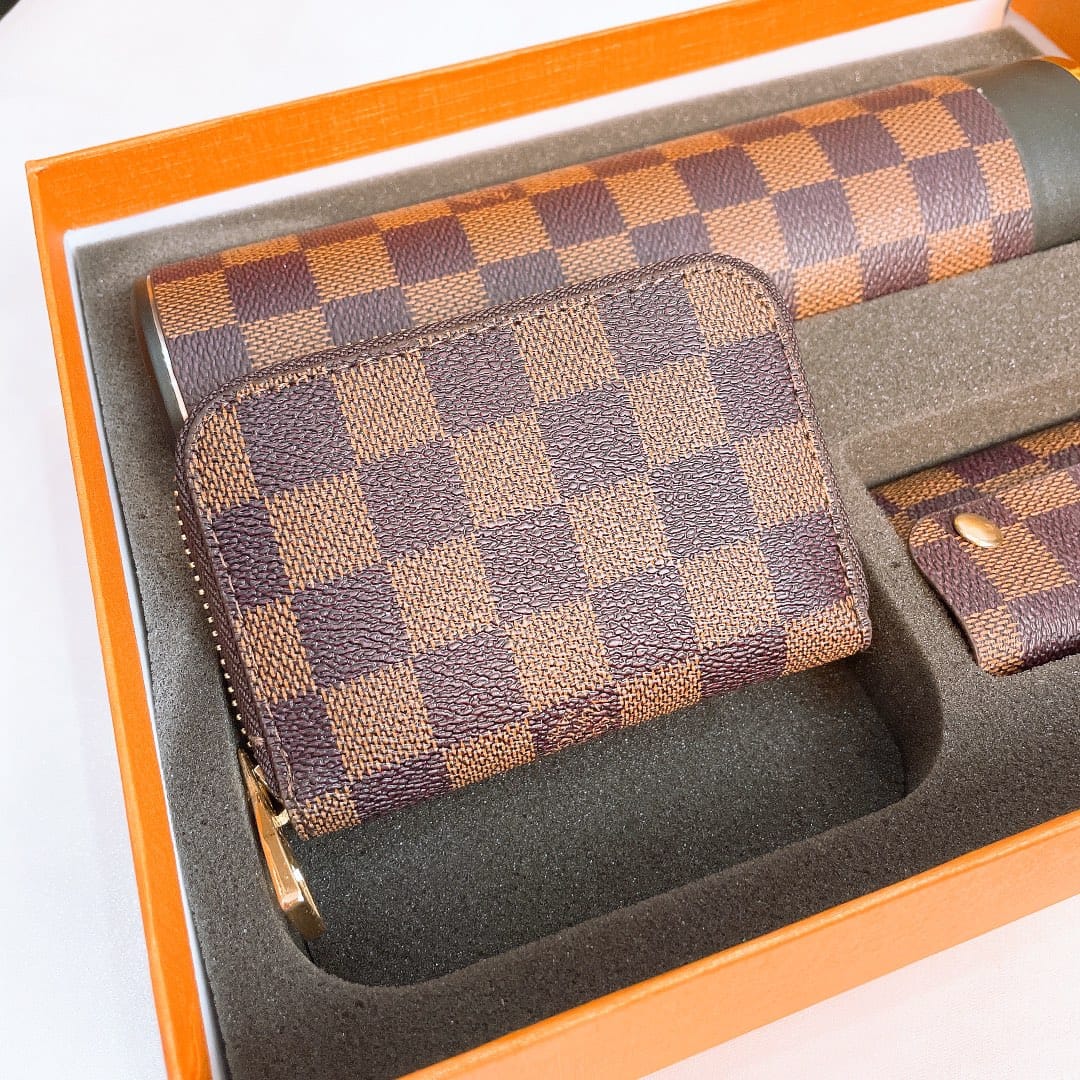 Louis Vuitton flask , Wallet and key holder set