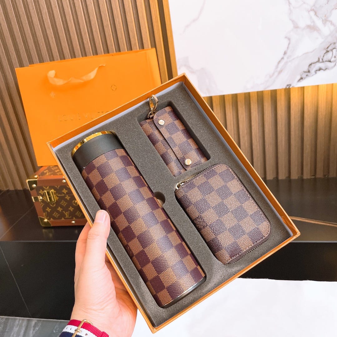 Louis Vuitton flask , Wallet and key holder set