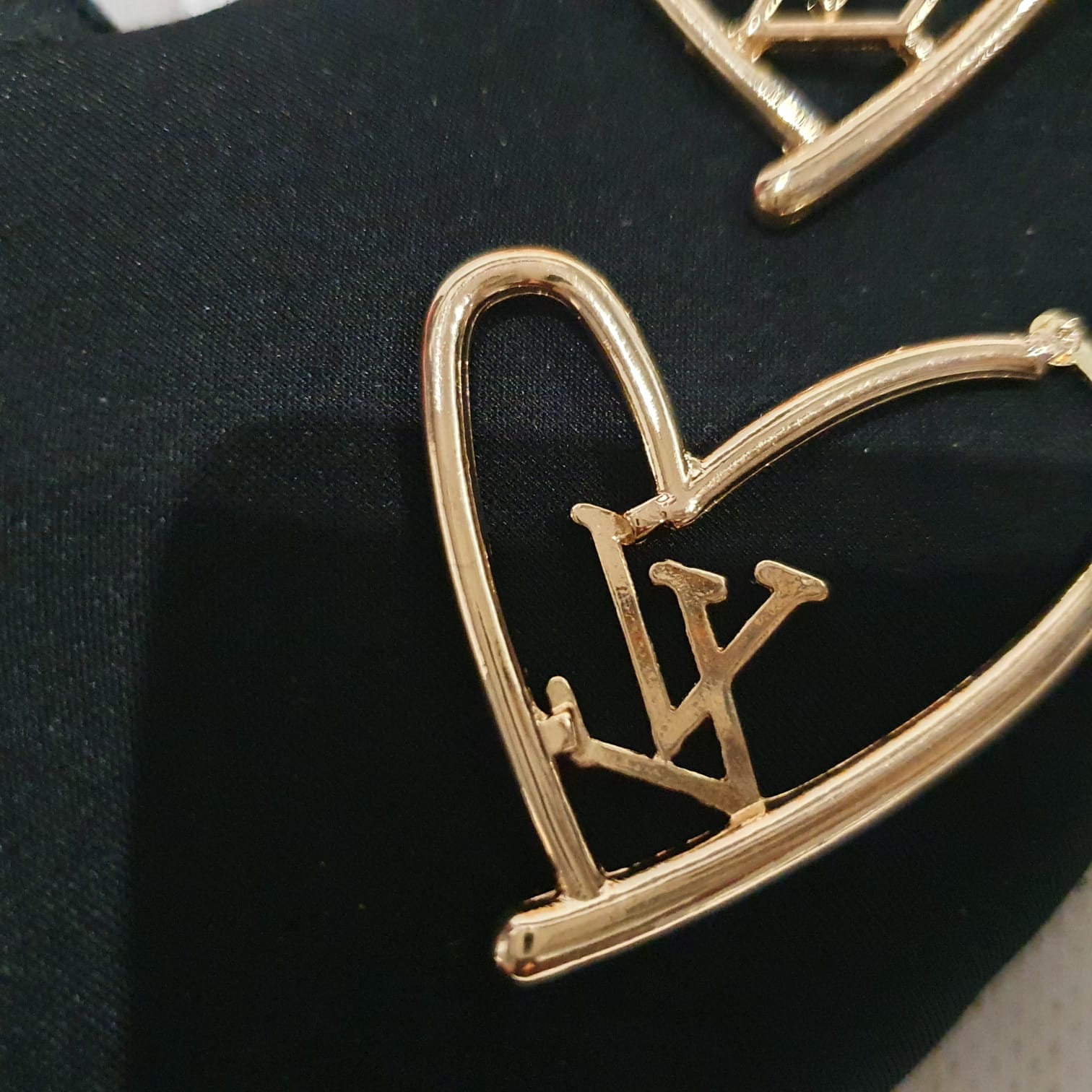 Louis Vuitton heart shaped Earrings