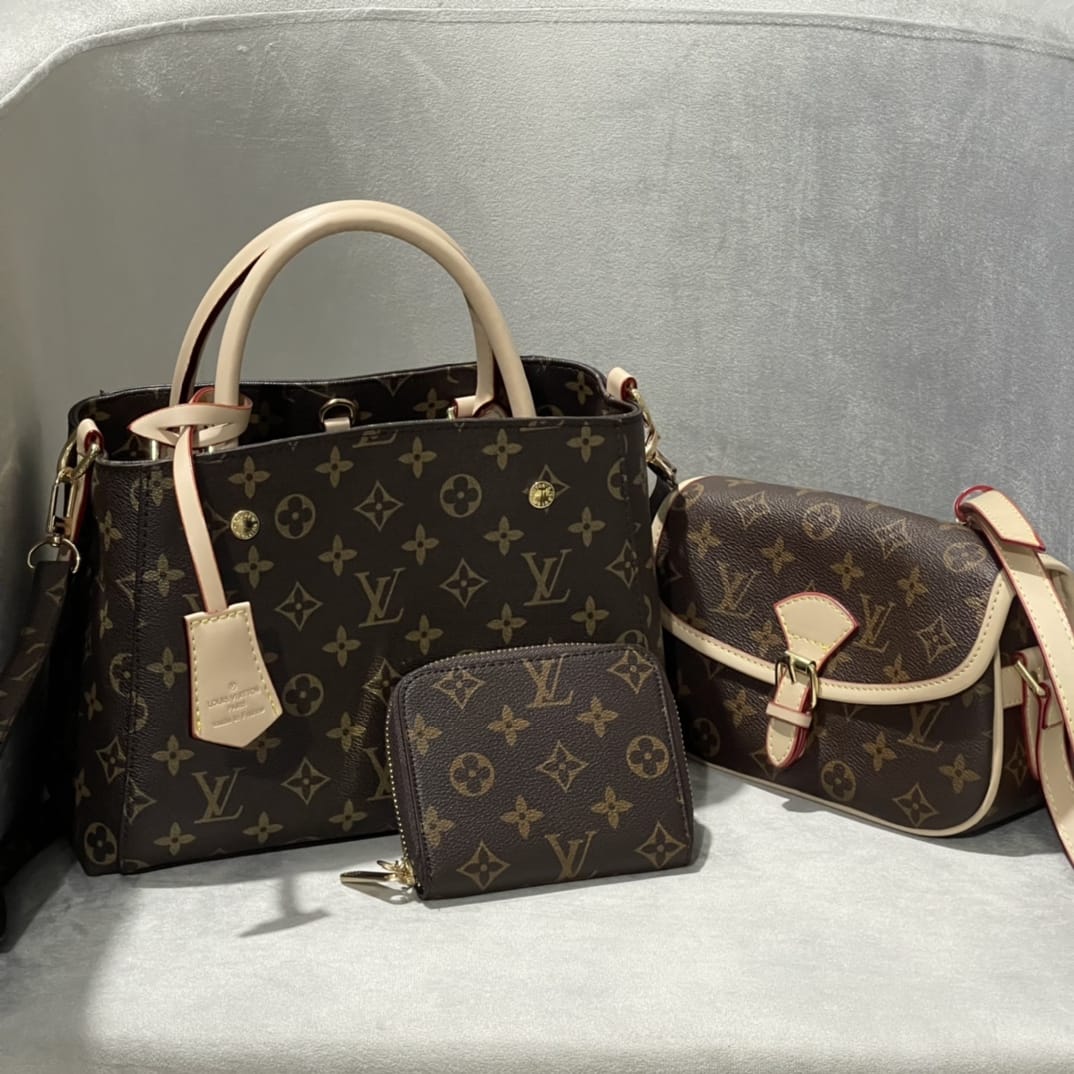 Louis  Vuitton Montaigne Monogram Canvas BB Handbag Set