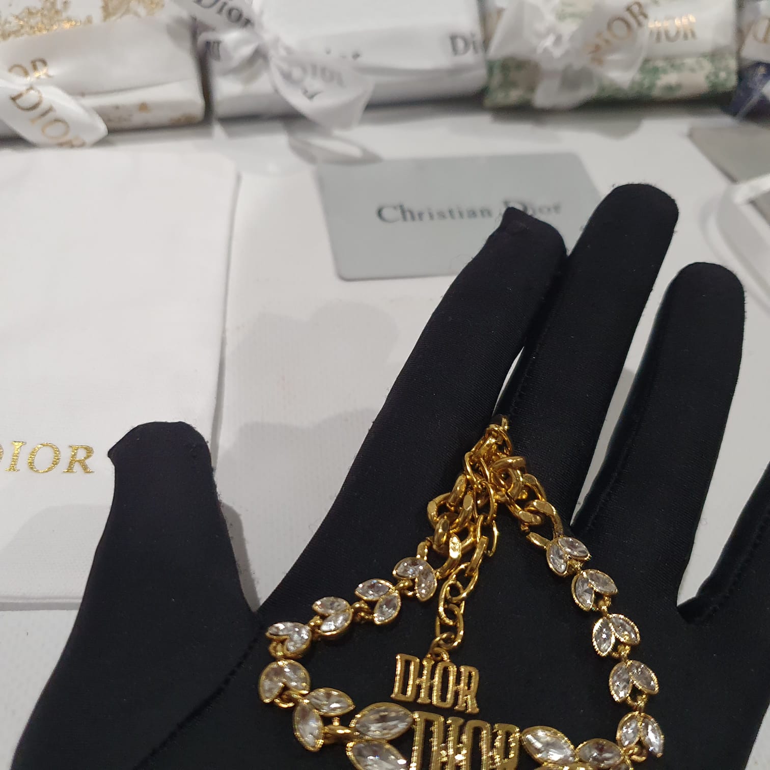 Christian Dior Necklace, bracelet and earrings