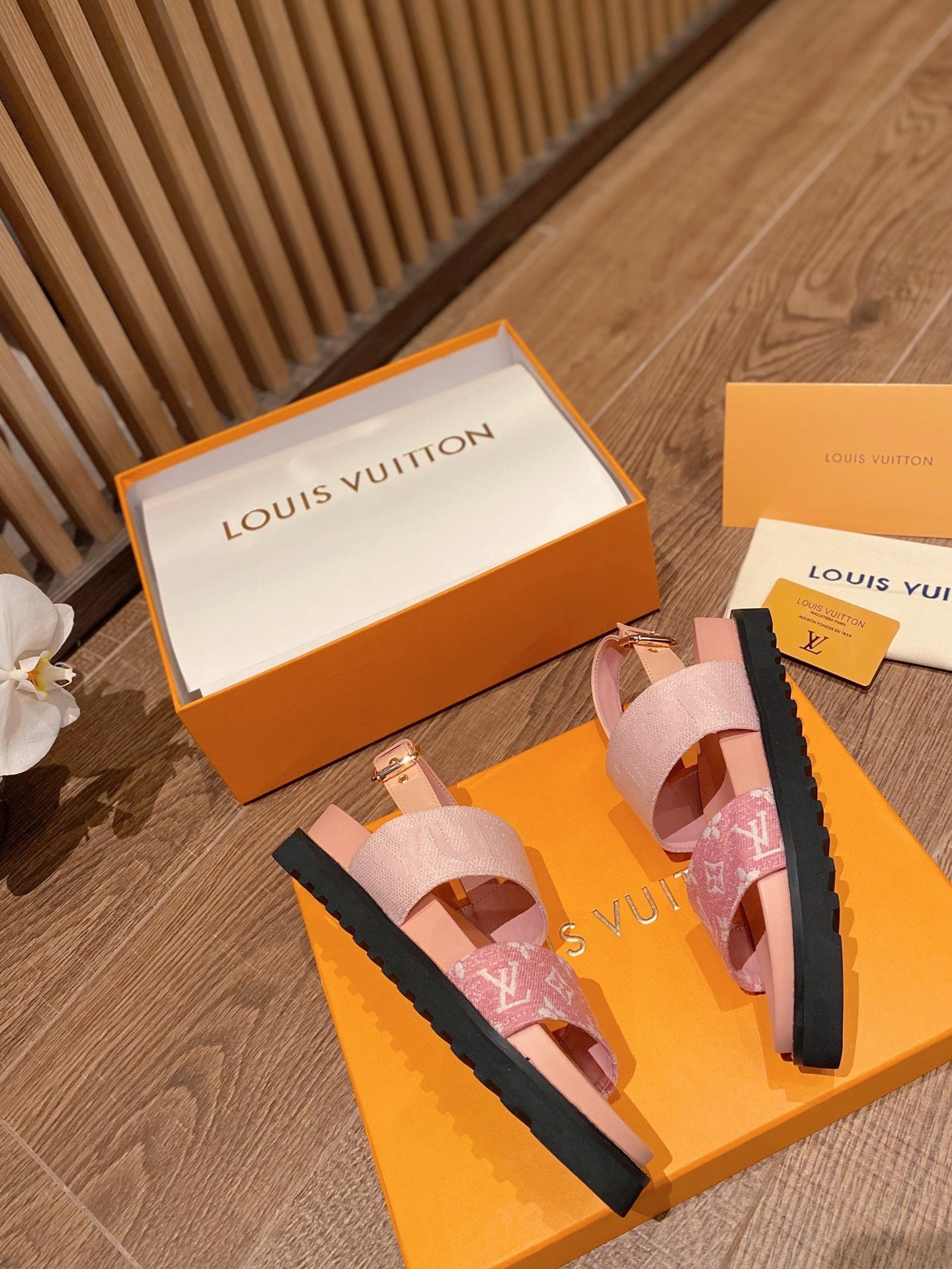 Louis Vuitton DAMIER Women's Sandals