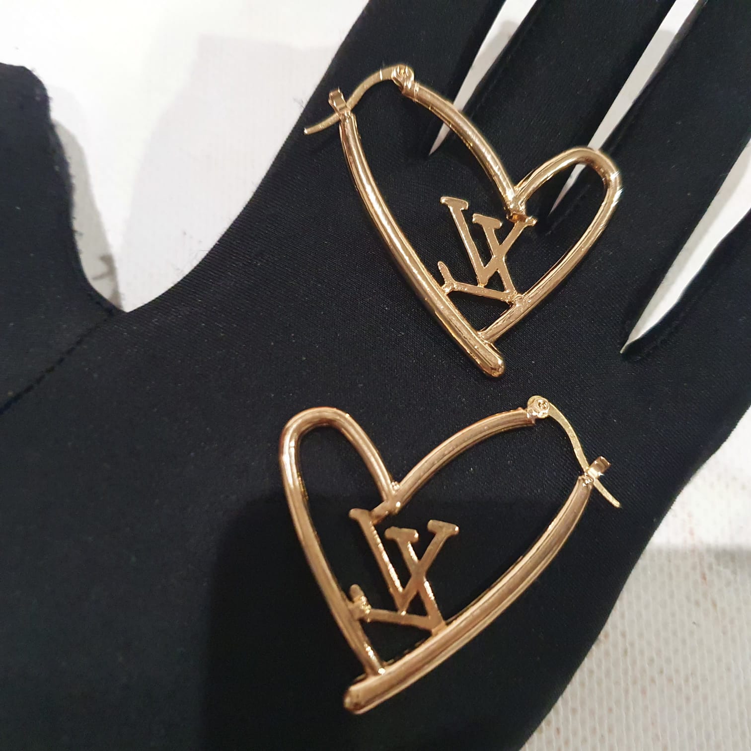 Louis Vuitton heart shaped Earrings