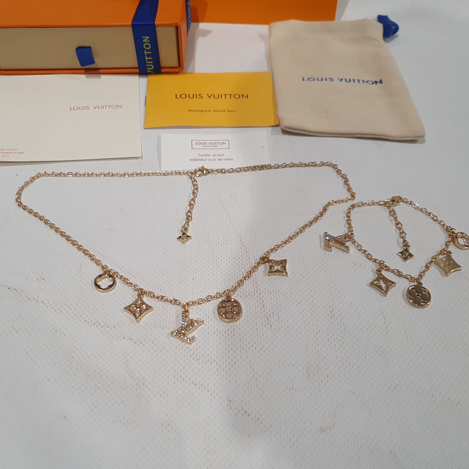 Louis Vuitton Necklace and Bracelet