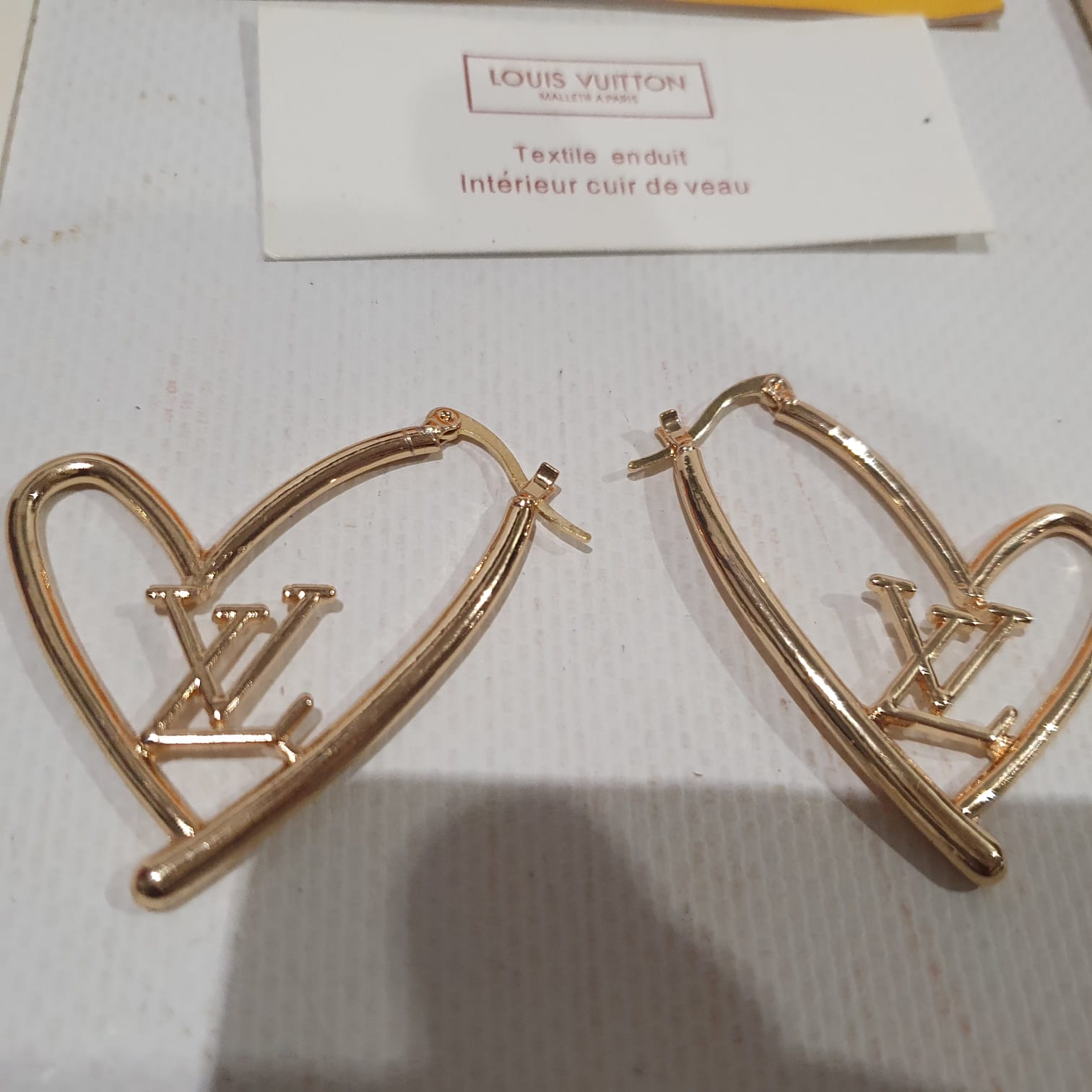 Louis Vuitton heart shaped Earrings