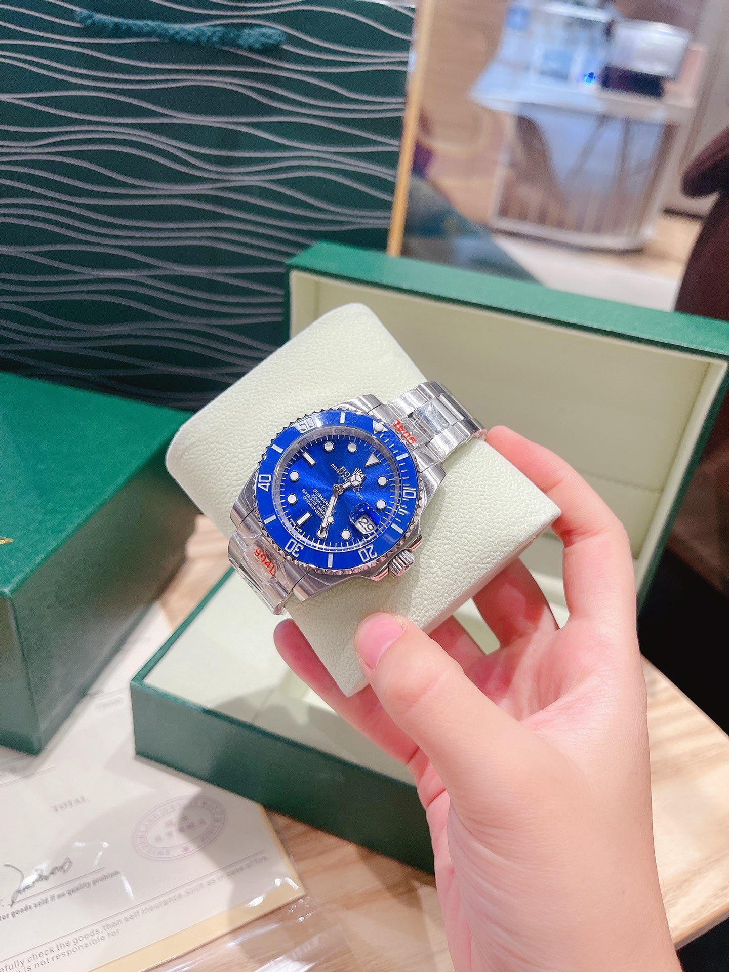 Rolex Submariner Blue index dial Oyster - 39mm