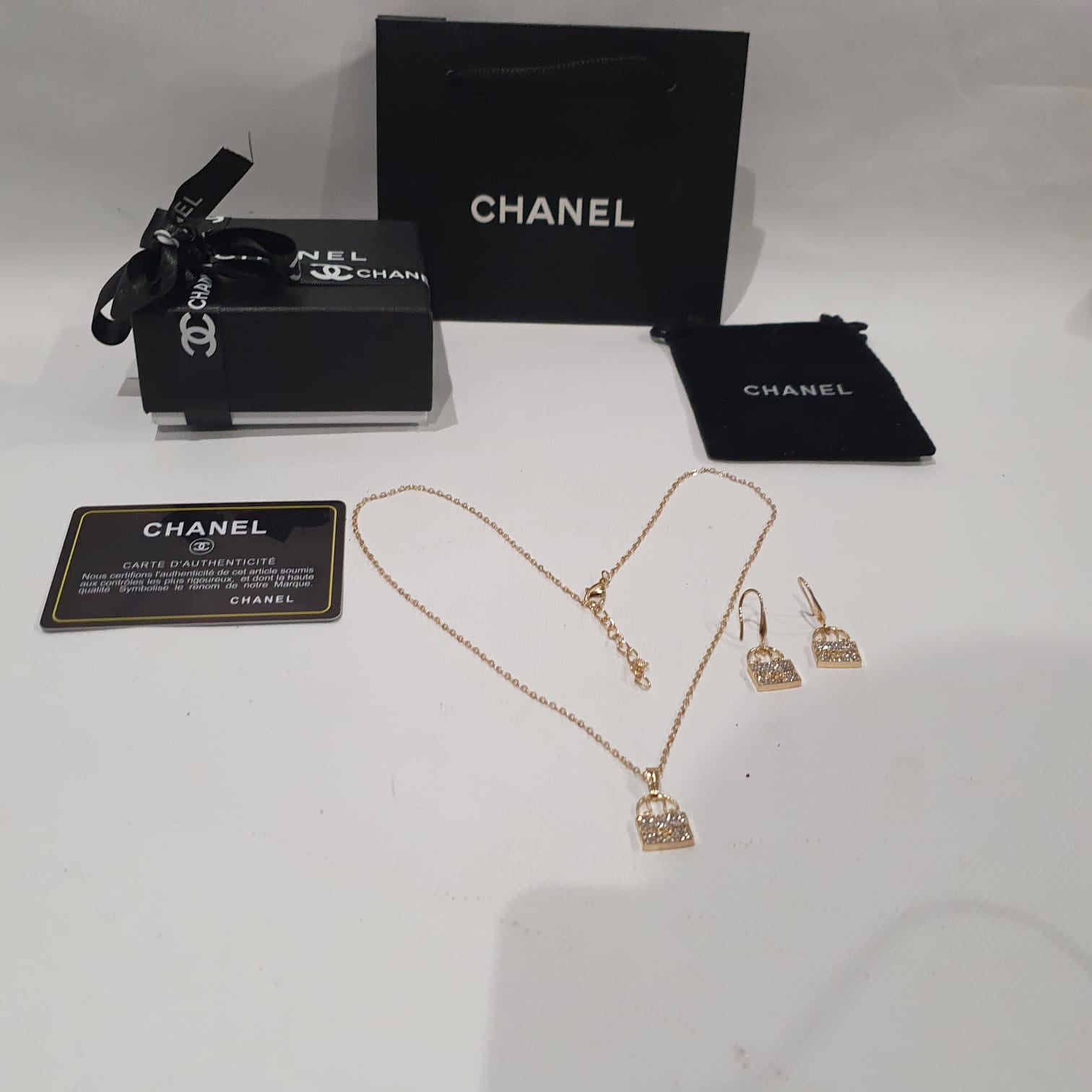 Chanel Necklace and Earrings