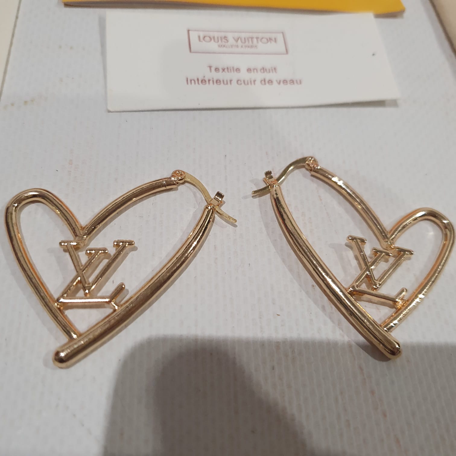 Louis Vuitton heart shaped Earrings