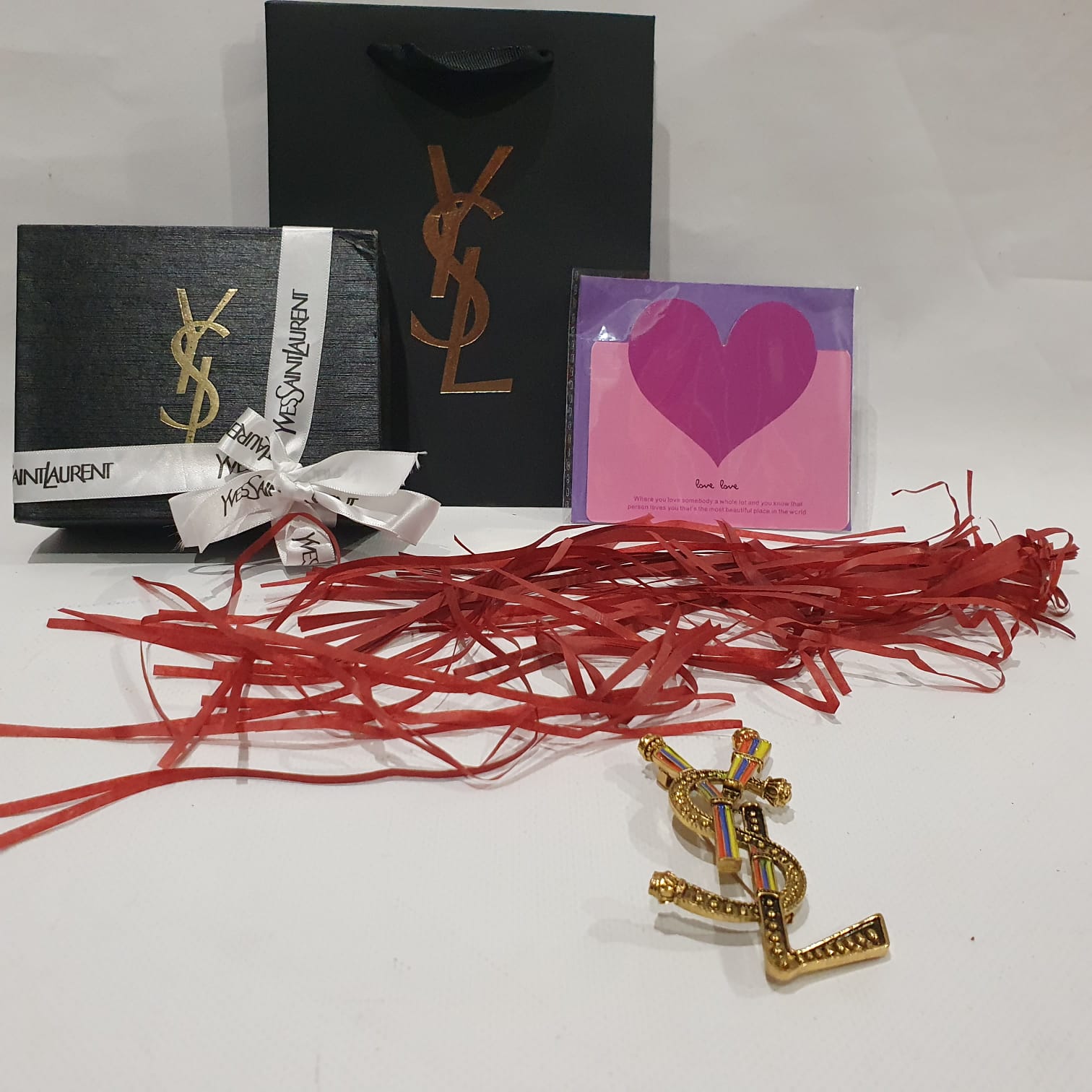 Yves Saint Laurent YSL Brooch