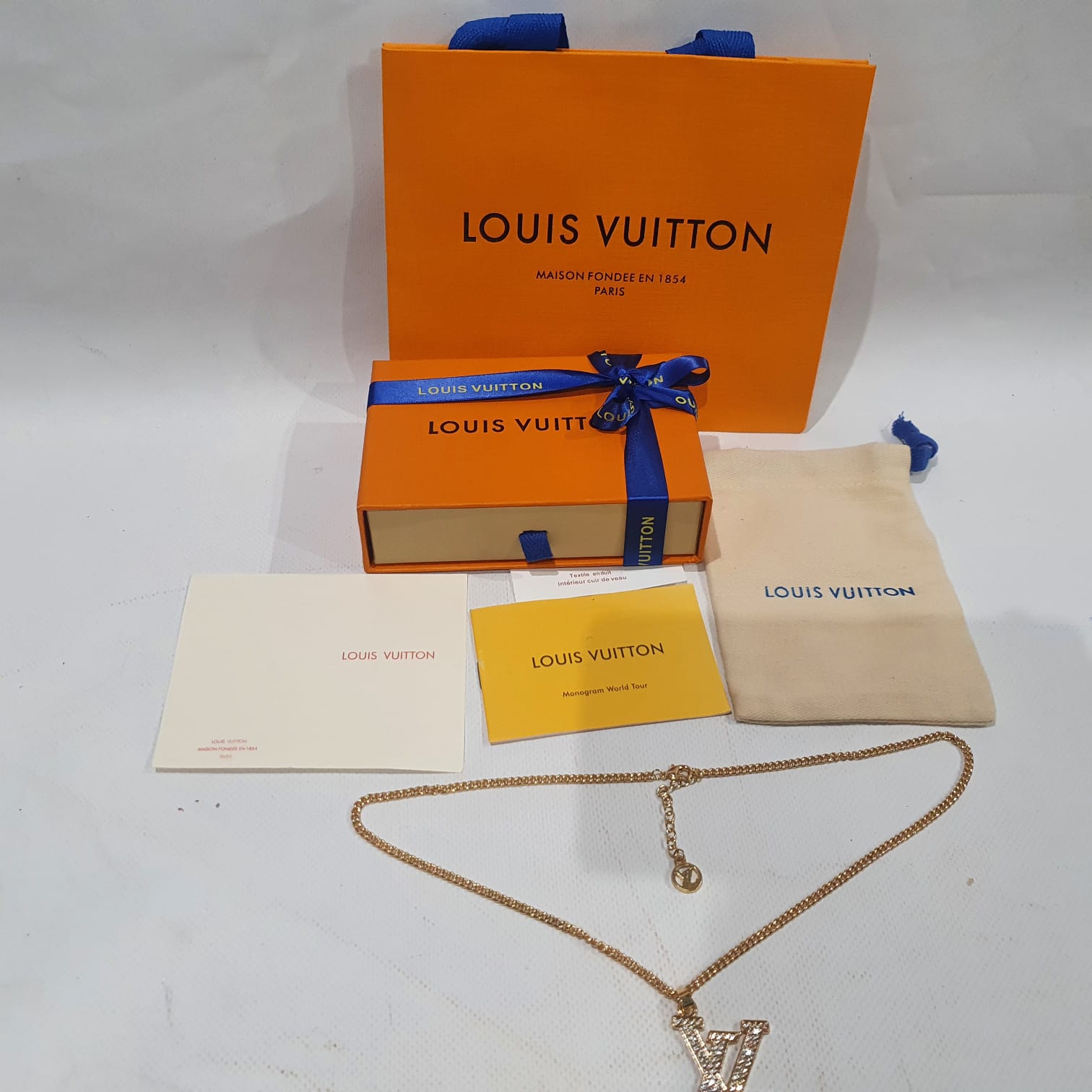 Louis  Vuitton Necklace, Earrings and Brooch Set