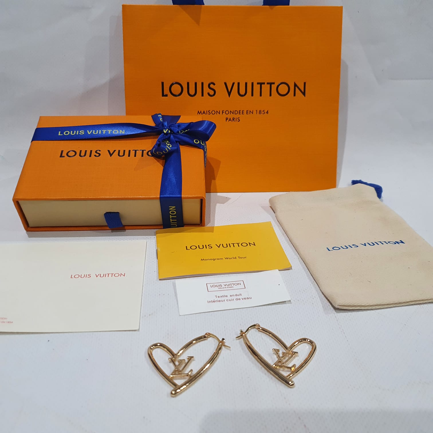 Louis Vuitton heart shaped Earrings