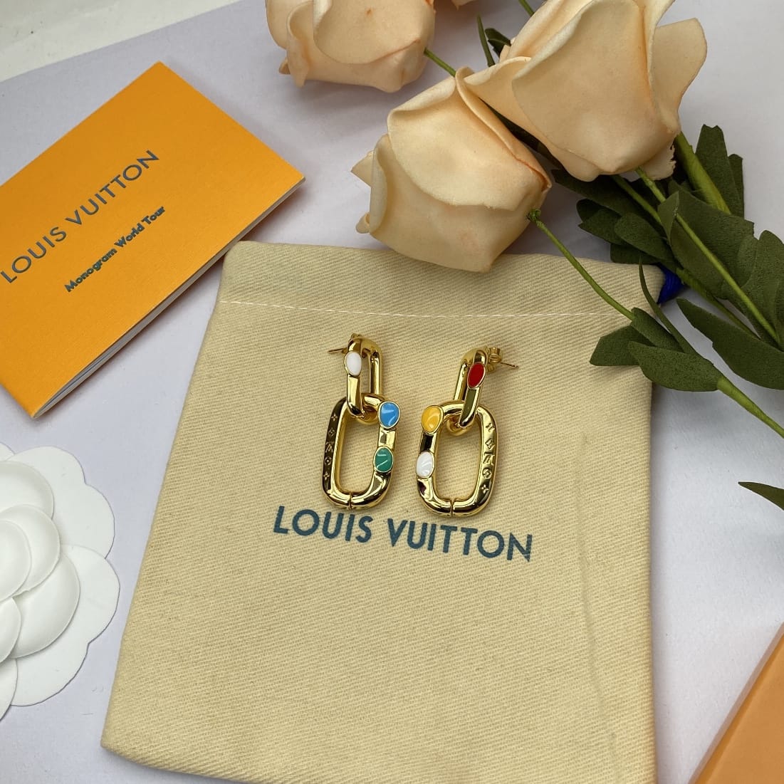 Louis Vuitton Chain Earrings