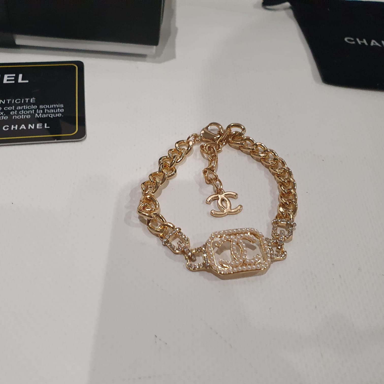 Chanel  Choker Necklace and Bracelet