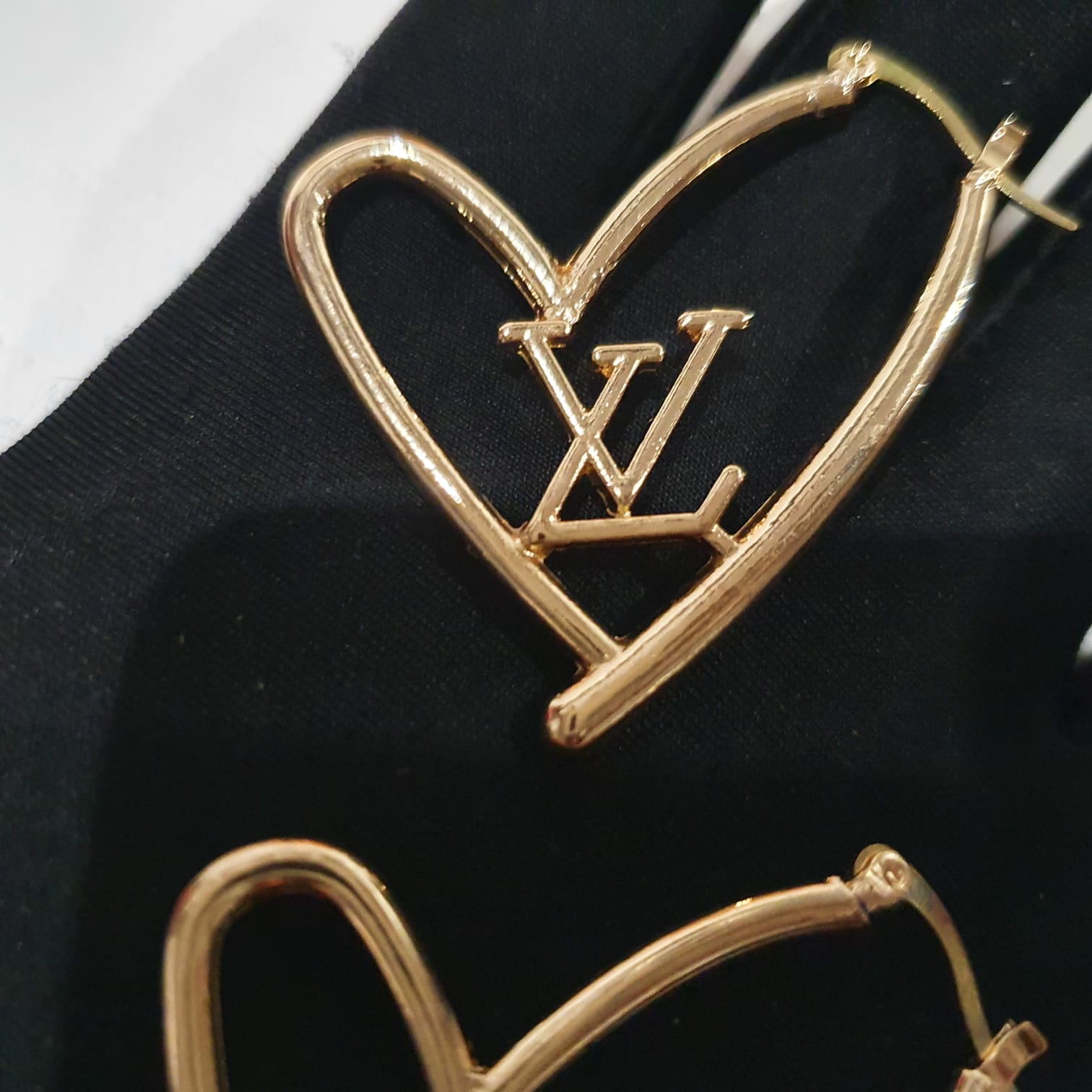 Louis Vuitton heart shaped Earrings