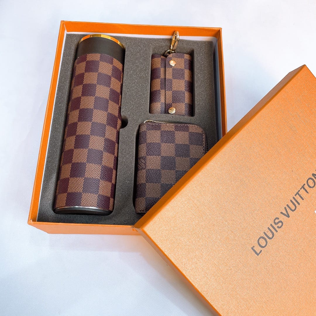 Louis Vuitton flask , Wallet and key holder set