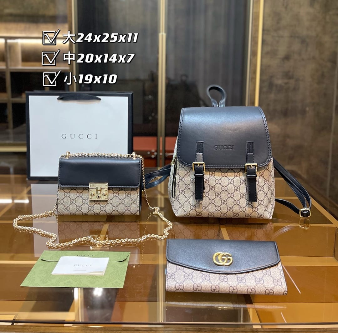 Gucci Handbag Backpack Sets