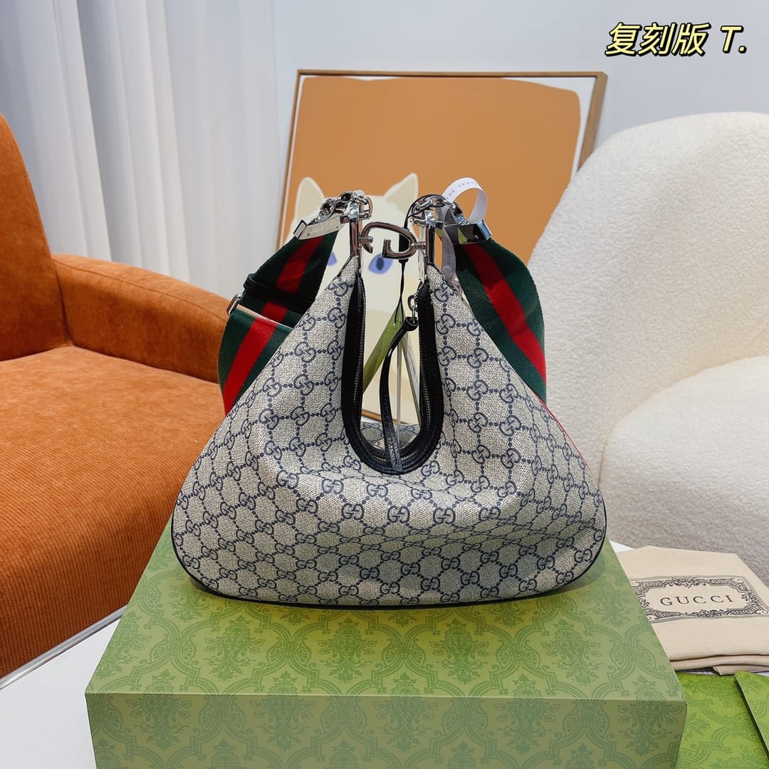 Gucci Attache Large Shoulder Bag Handbag