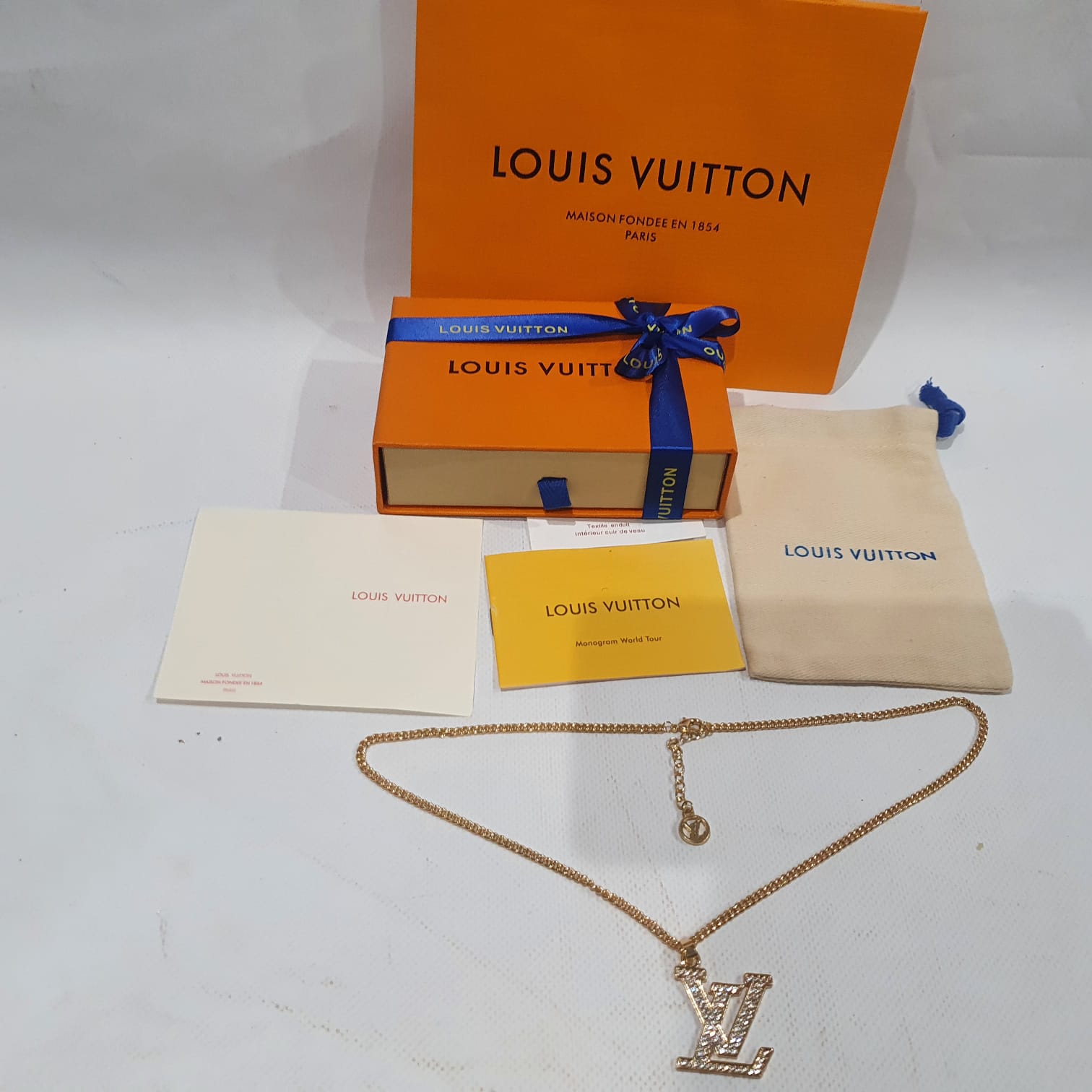 Louis  Vuitton Necklace, Earrings and Brooch Set