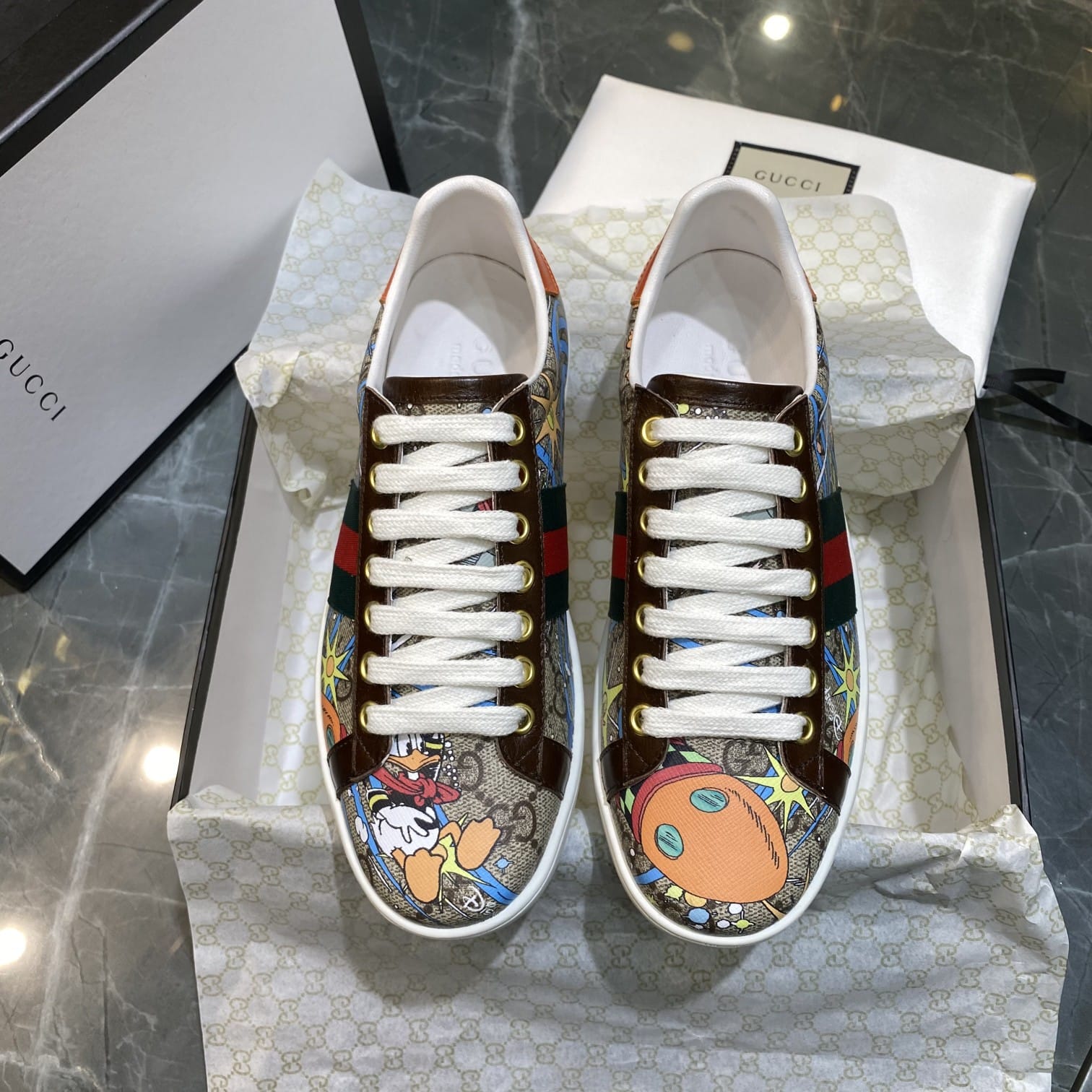 Gucci x Disney Donald Duck Sneakers