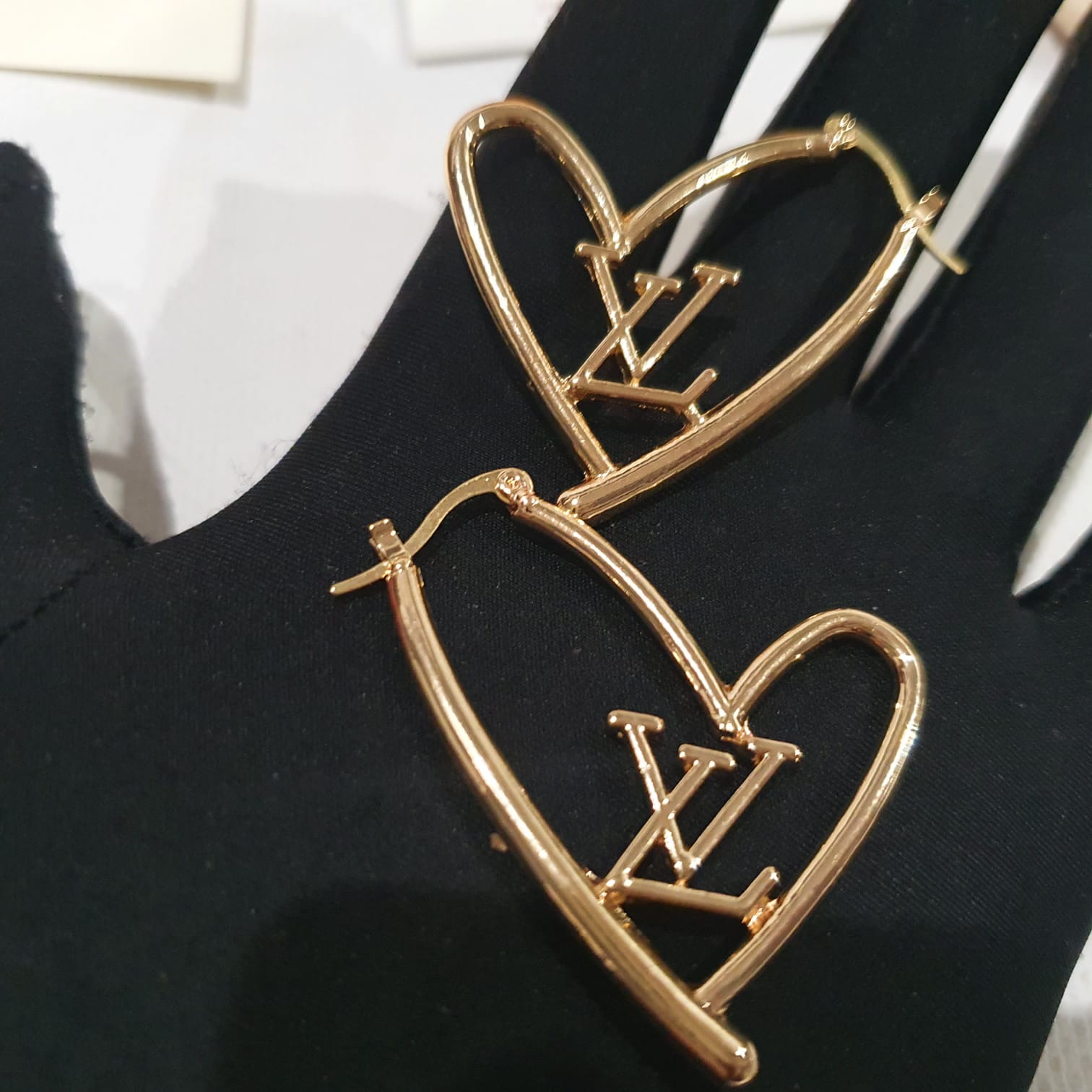 Louis Vuitton heart shaped Earrings