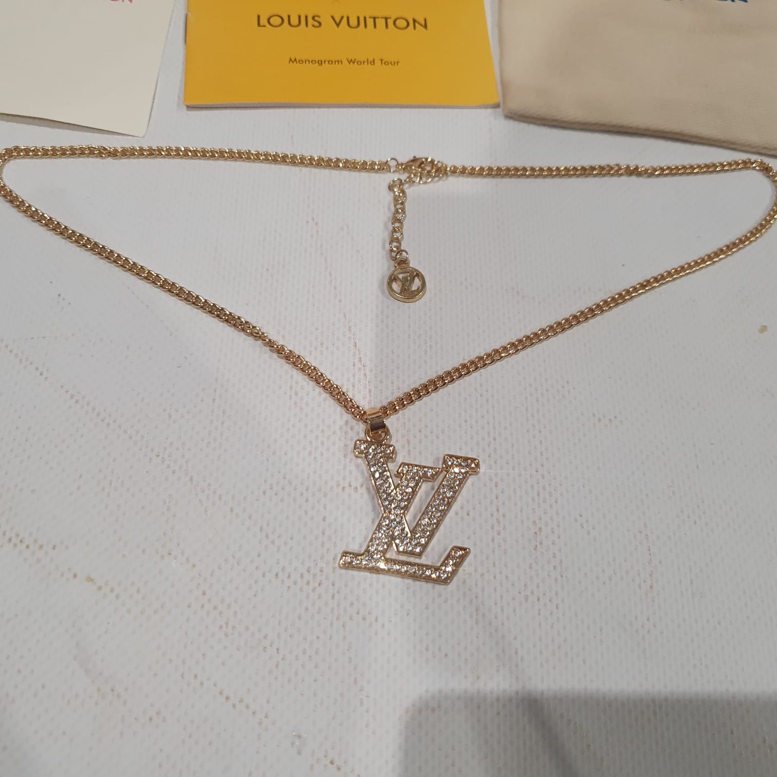 Louis  Vuitton Necklace, Earrings and Brooch Set