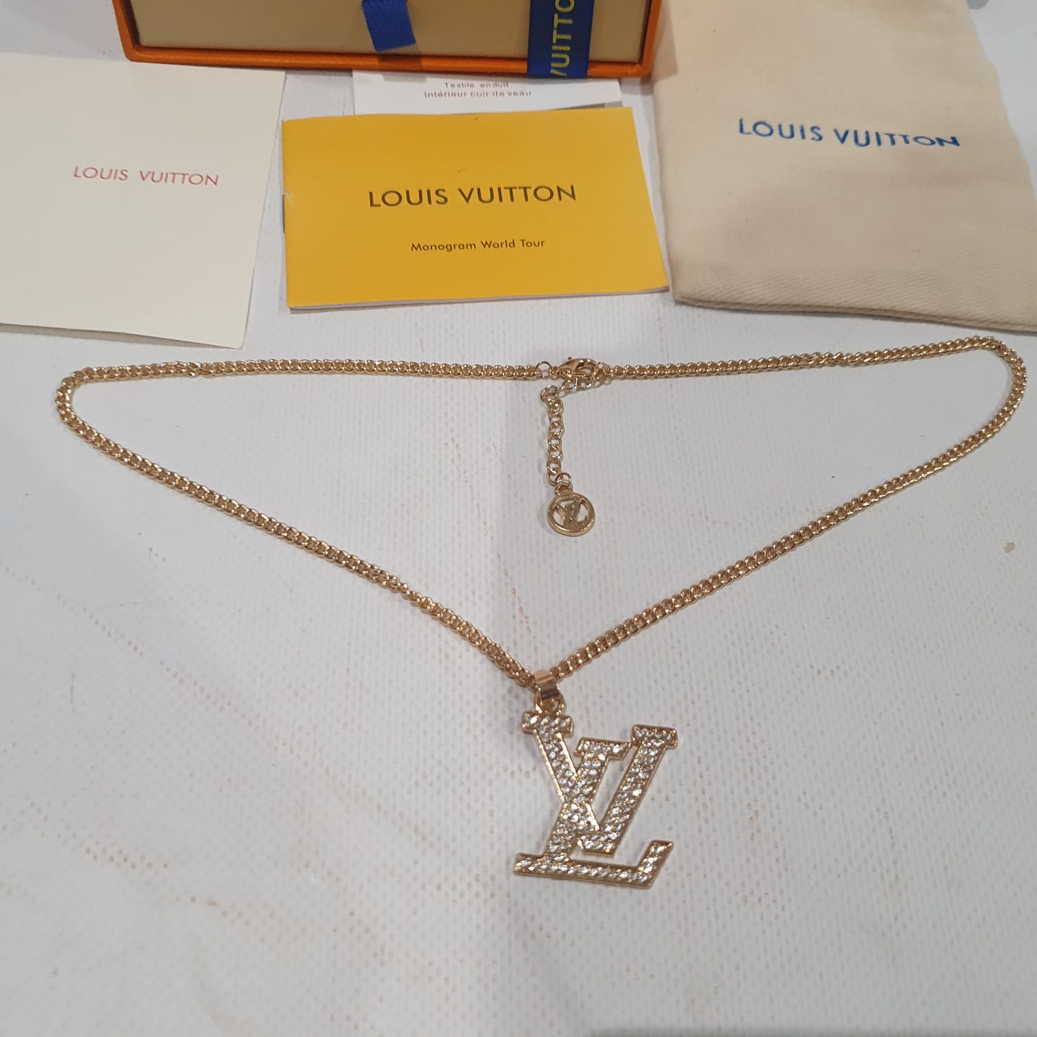 Louis  Vuitton Necklace, Earrings and Brooch Set