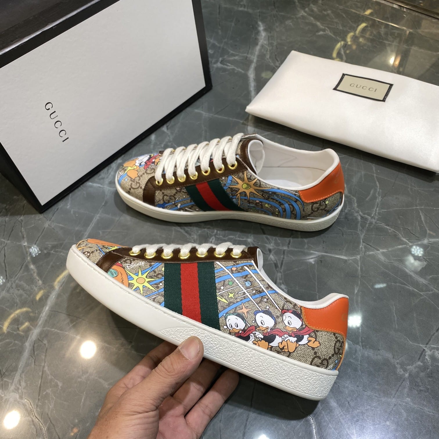 Gucci x Disney Donald Duck Sneakers