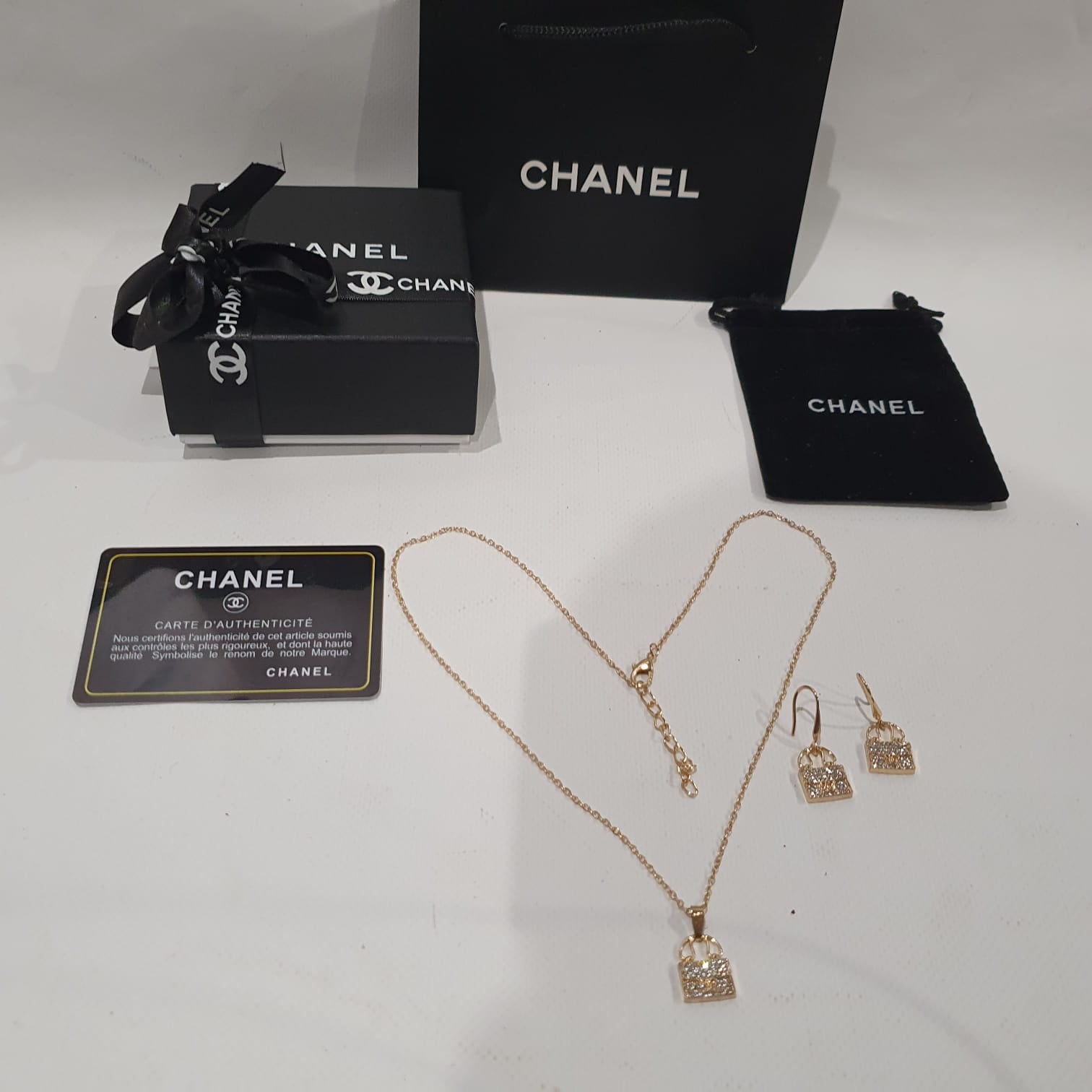 Chanel Necklace and Earrings