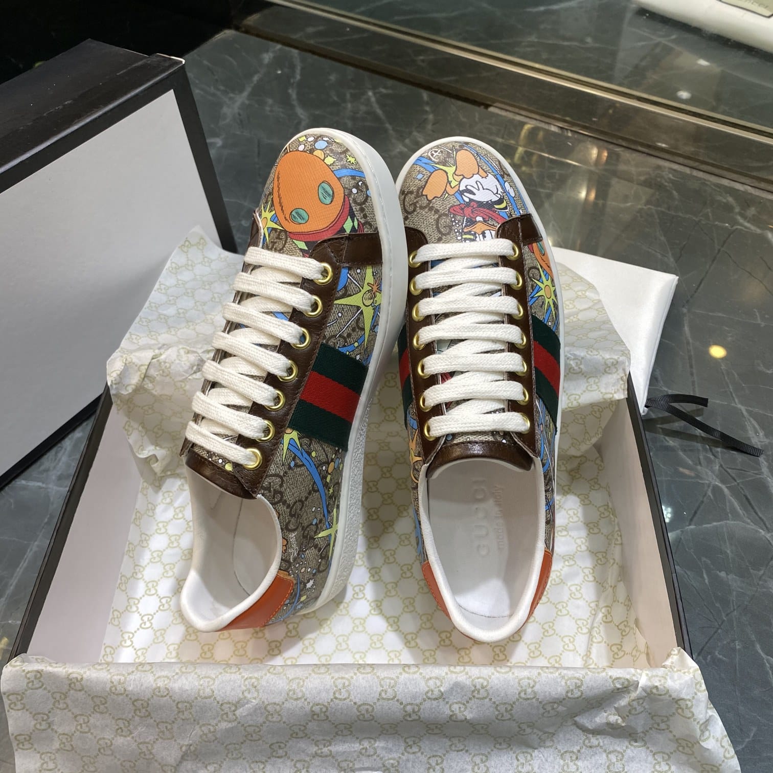 Gucci x Disney Donald Duck Sneakers