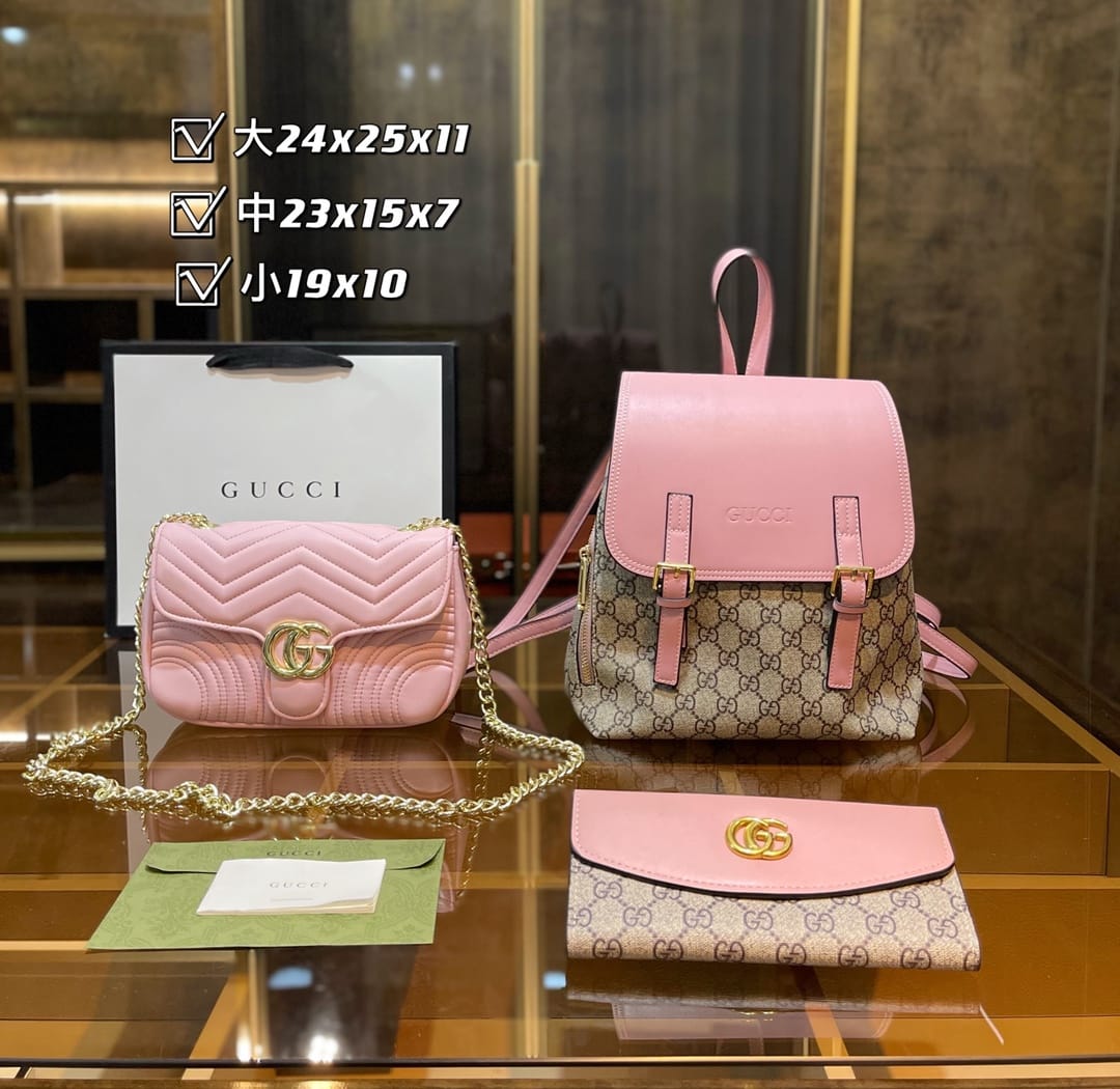 Gucci Handbag Backpack Sets
