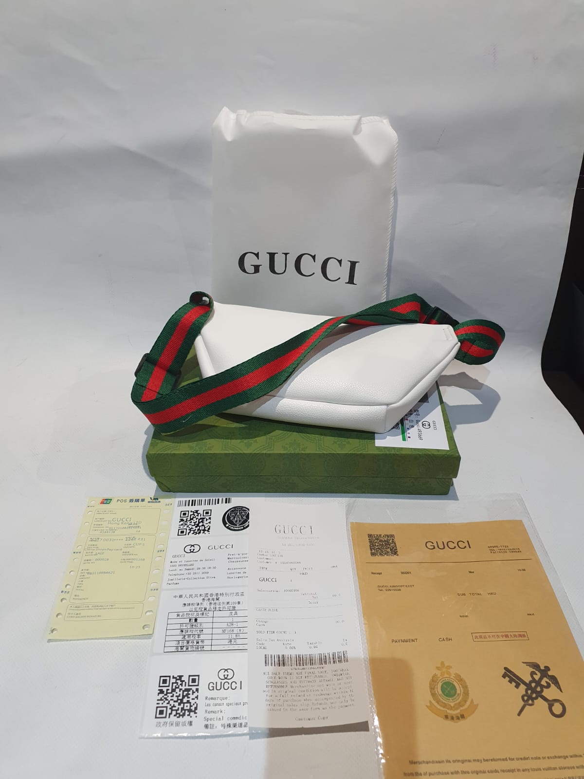 Gucci fanny pack writing sales