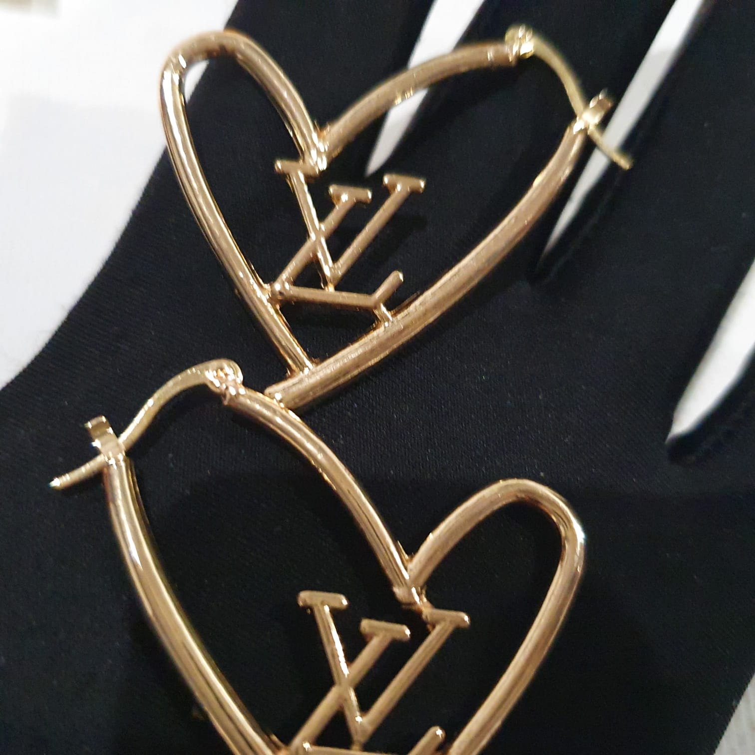 Louis Vuitton heart shaped Earrings
