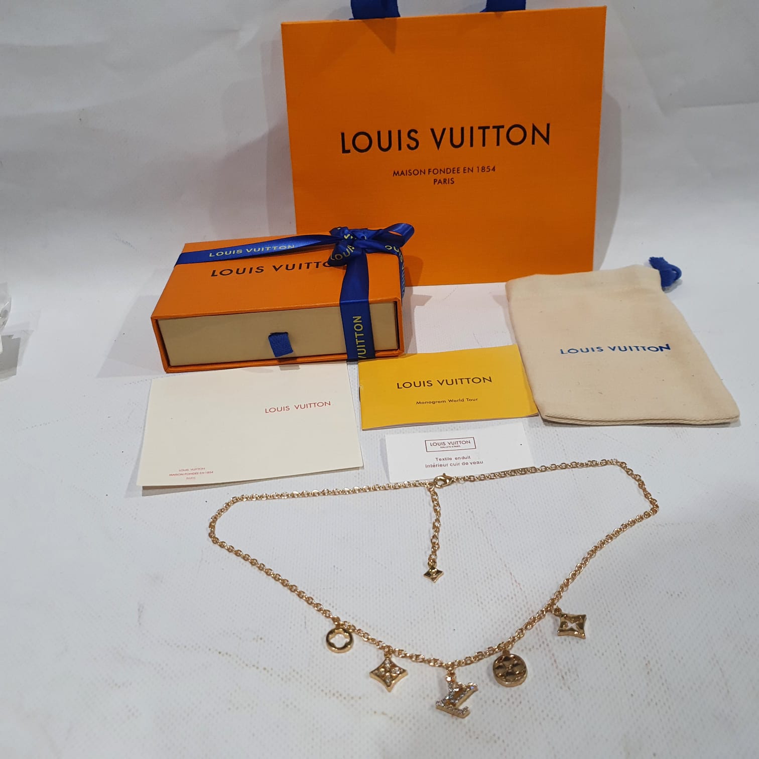 Louis Vuitton Necklace and Bracelet