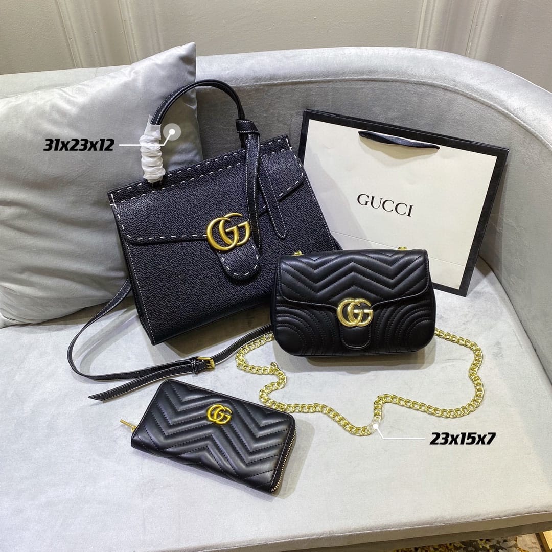 Gucci Marmont Top Handle Handbag  Sets