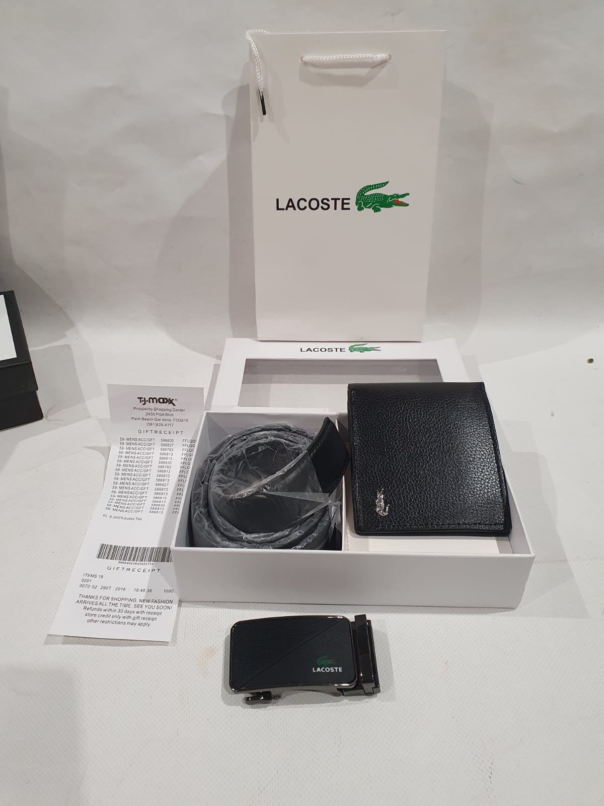 Lacoste Belt Wallet Set – Merit Trends
