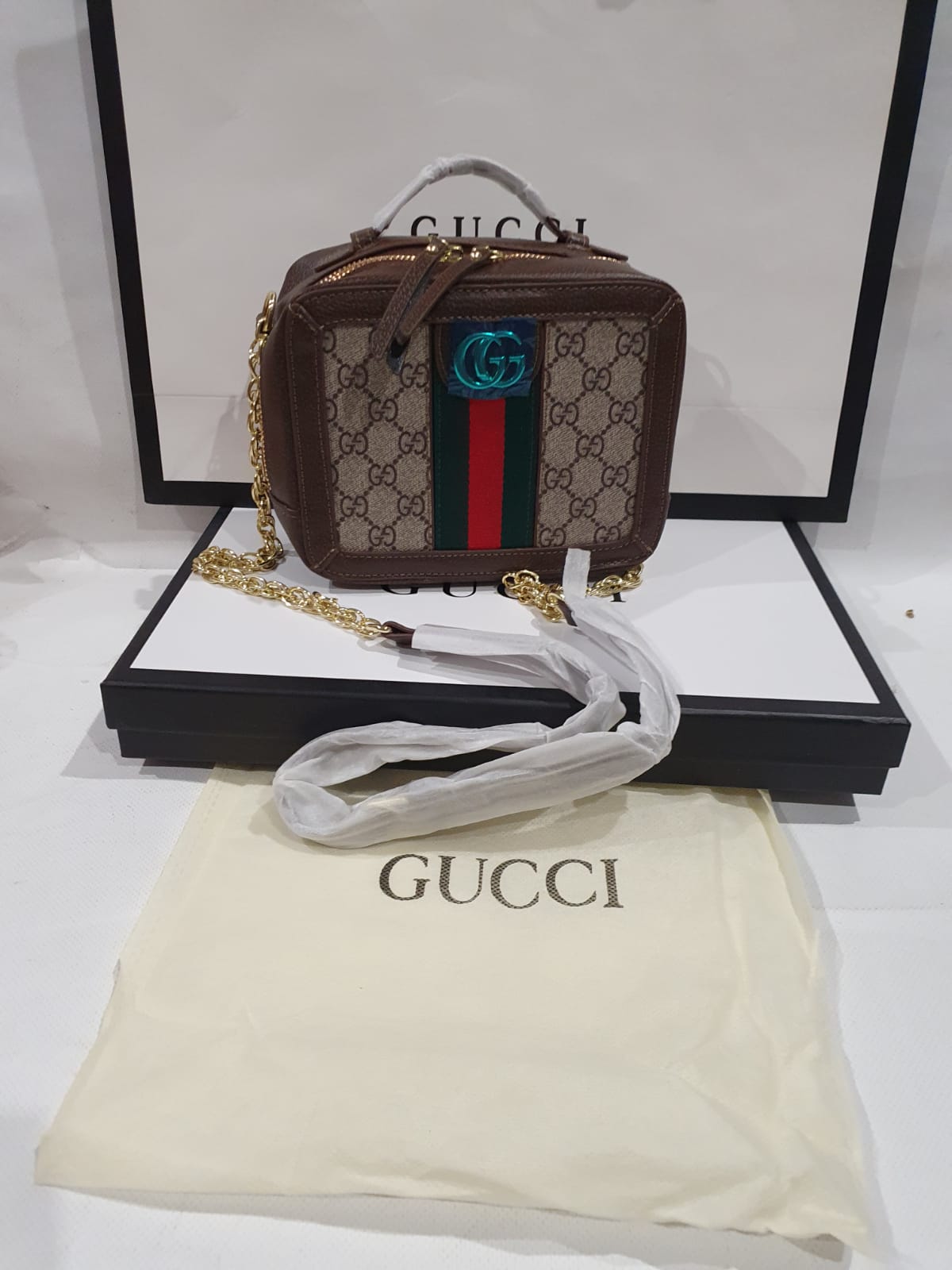 Gucci Supreme Ophidia  Box mini shoulder Handbag