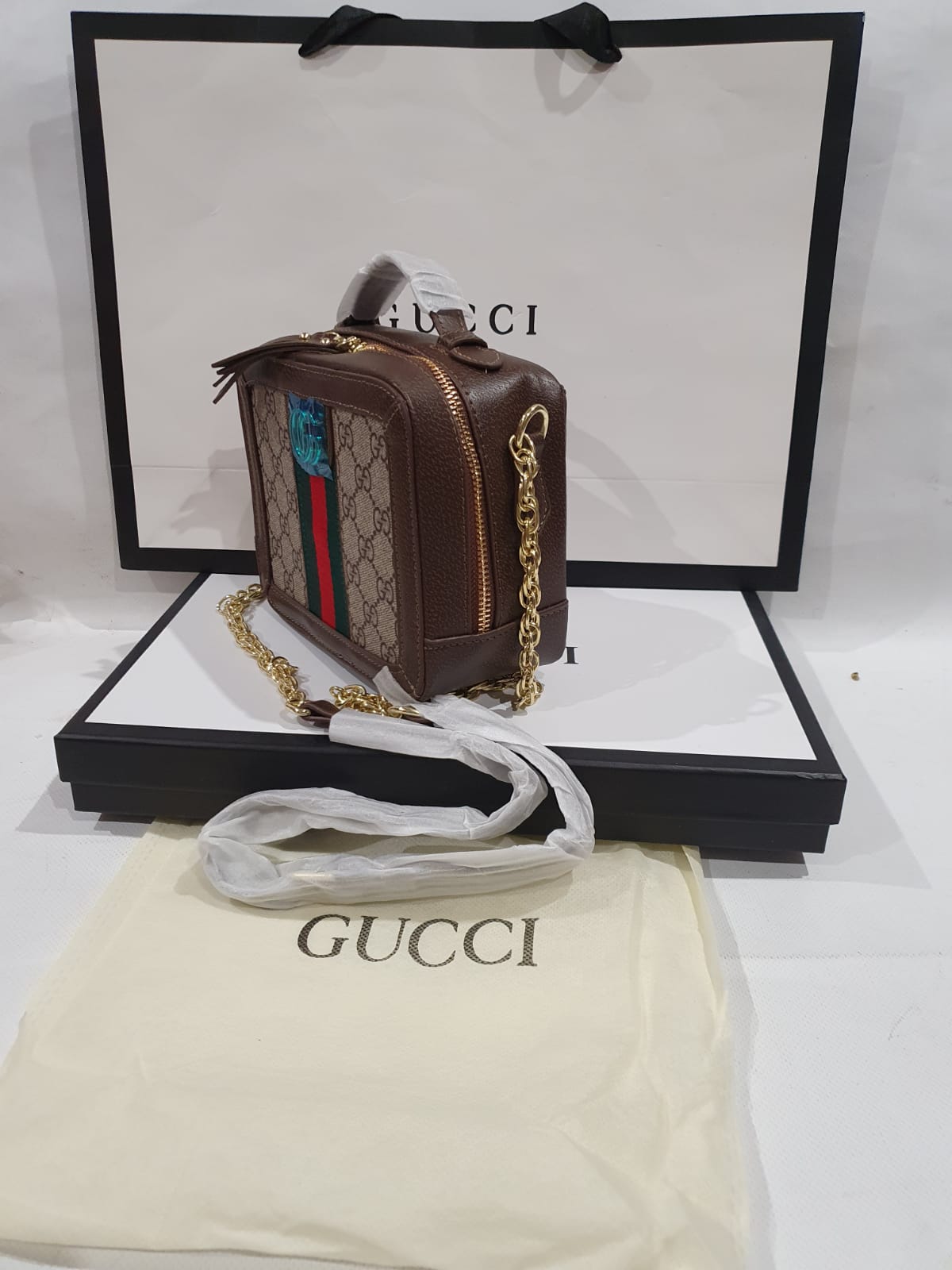 Gucci Supreme Ophidia  Box mini shoulder Handbag