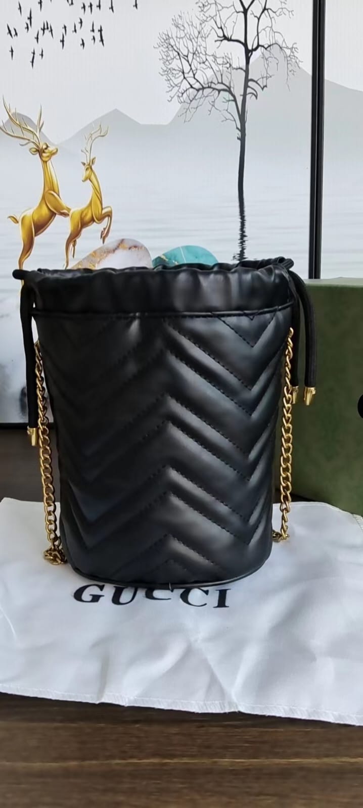 Gucci Marmont Bucket Handbag