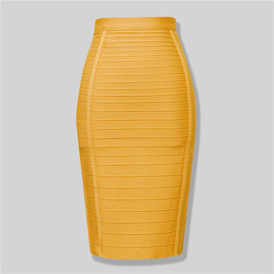 Zipper Bandage  Bodycon Pencil Skirt