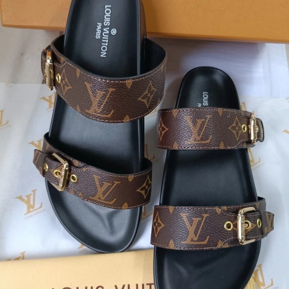 Louis Vuitton Bom Dia Flat Mules Sandals