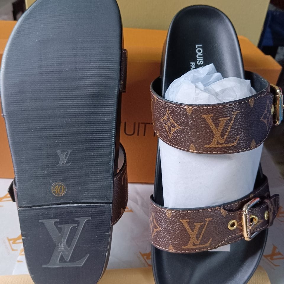 Louis Vuitton Bom Dia Flat Mules Sandals