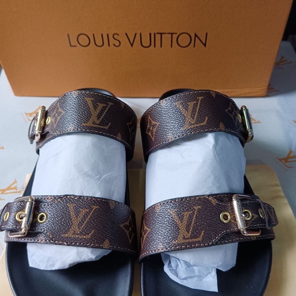 Louis Vuitton Bom Dia Flat Mules Sandals