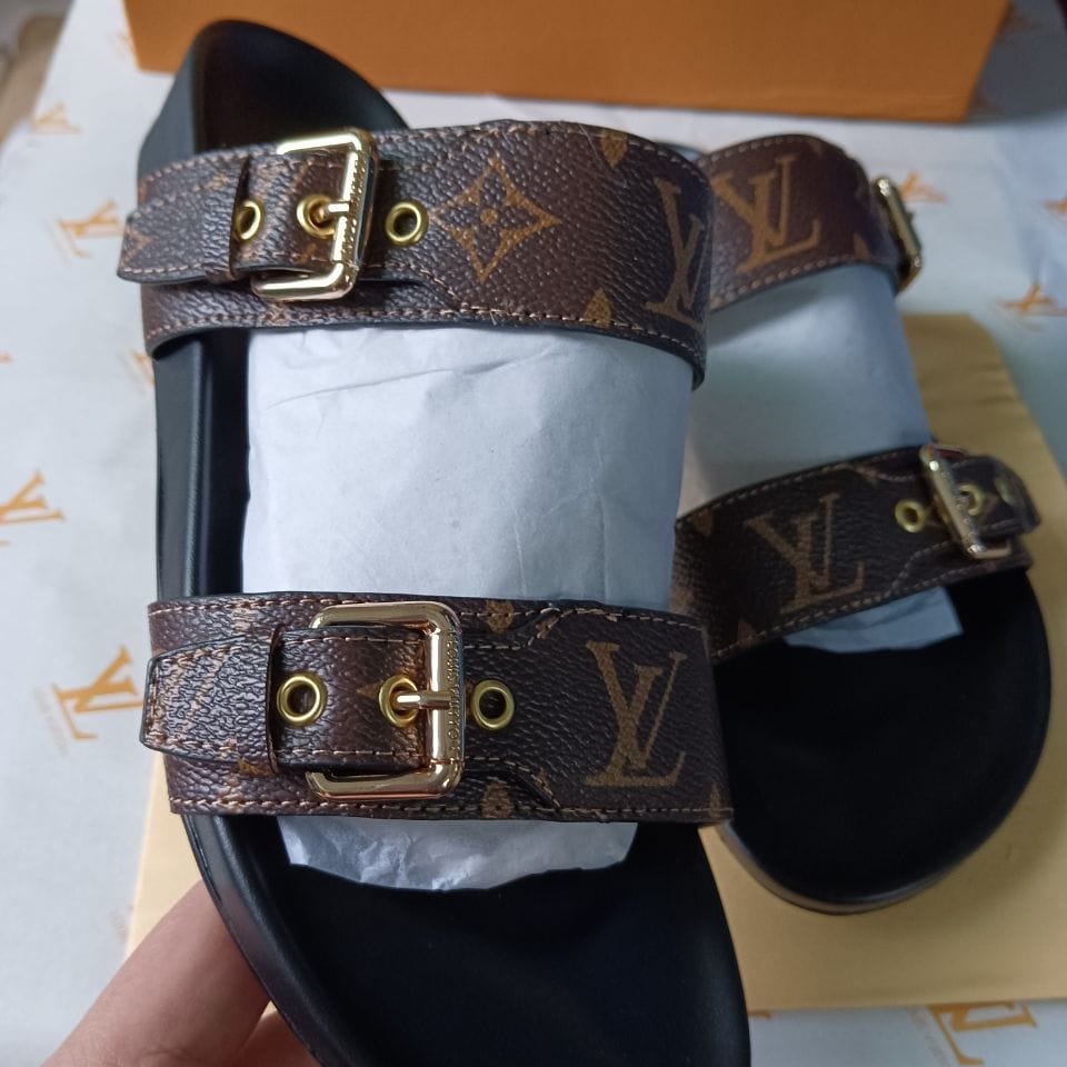Louis Vuitton Bom Dia Flat Mules Sandals