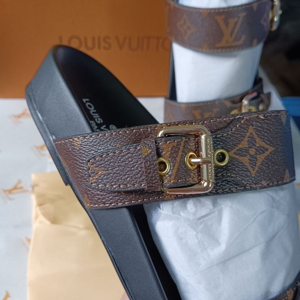 Louis Vuitton Bom Dia Flat Mules Sandals