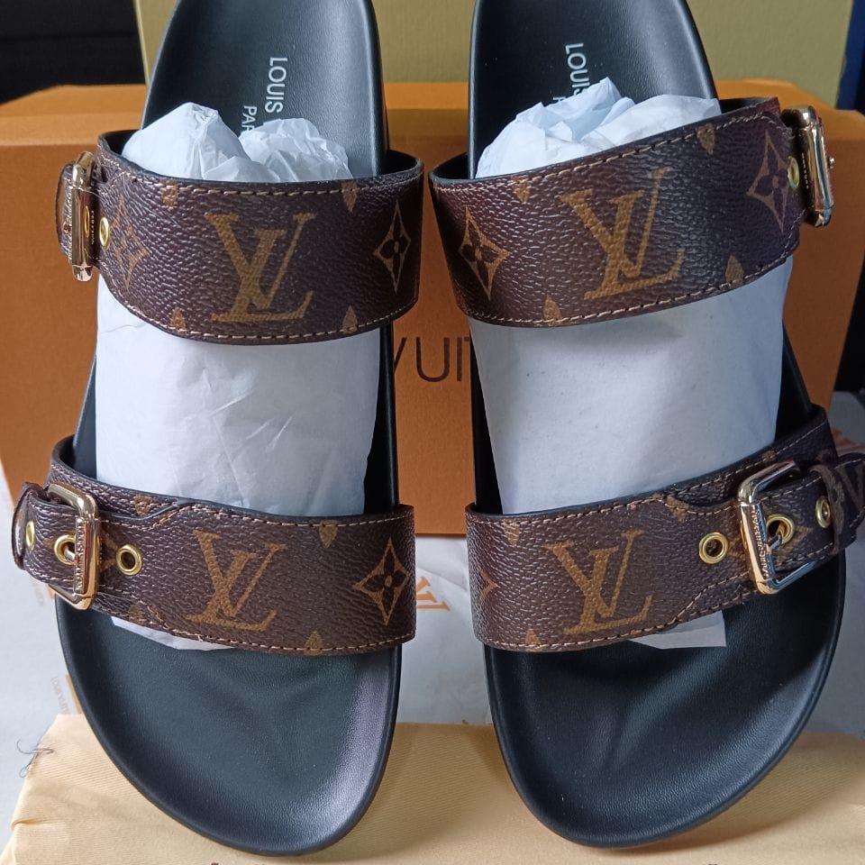 Louis Vuitton Bom Dia Flat Mules Sandals