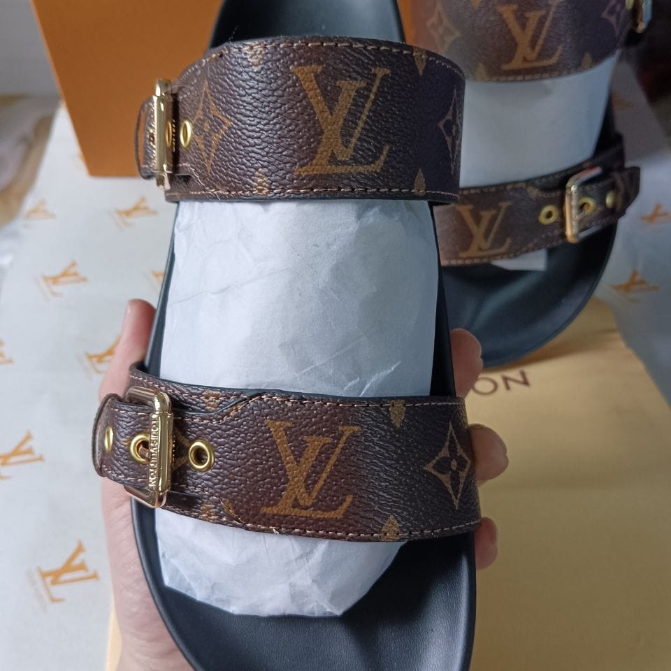 Louis Vuitton Bom Dia Flat Mules Sandals